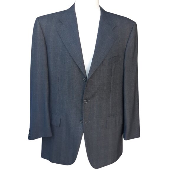 Corneliani Other - Corneliani Bespoke 40R Charcoal Men's Wool Sport Jacket Super 120s